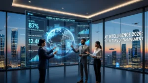 Ad intelligence dashboard showing competitor ads, campaign data, and marketing analytics used by digital marketers to analyze advertising strategies in 2026.